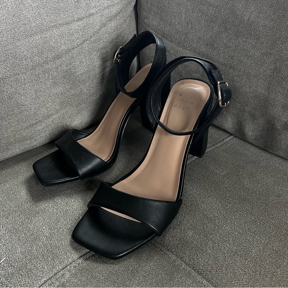 Black “A New Day” Heels
